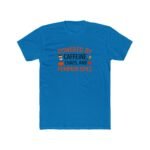 Powered By Caffeine Chaos And Pumpkin Spice T-Shirt, Funny Fall Season Tee, Autumn Coffee Lover Shirt, Thanksgiving Graphic Apparel Apparel Clothing Premium Fitted 100% Cotton - Image 4