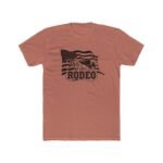 This Is My First Rodeo Shirt, Funny American Flag Cowboy T-Shirt, Patriotic Western Tee, Sarcastic Country Graphic Shirt Premium Fitted 100% Cotton - Image 7