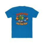 Playing Dead Parrot T-Shirt, Funny Pew Pew Pew Tee, Cute Bird Meme Shirt, Sarcastic Animal Graphic Tee, Cartoon Humor Gift Premium Fitted 100% Cotton - Image 4