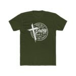 Pray On It Pray Over It Pray Through It T-Shirt, Christian Faith Graphic Tee, Inspirational Bible Verse Shirt, Religious Encouragement Apparel for Men and Women Top Shirt Premium Fitted 100% Cotton - Image 4