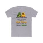 Best Friends Turtle and Duck T-Shirt, Funny Matching Besties Tee, Sarcastic Animal Graphic Shirt, Whacky Friendship Apparel, Gift for Best Friend Clothing Premium Fitted 100% Cotton - Image 2