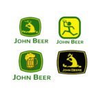4 x John Beer SVG PNG Bundle - Funny Tractor Parody Logos - Drinking Deer & Beer Mug Cut Files - Sarcastic Sublimation Vector Art Design Instant Digital Download
