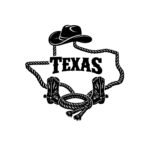 Texas State SVG PNG Cowboy Hat and Boots Cut File Western Rope Silhouette Lone Star State Sublimation Design - Instant Digital Download file for Cricut