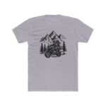 Two Up Adventure Motorcycle T-Shirt, ADV Couple Biker Tee, Mountain Riding Graphic Shirt, Dual Sport Passenger Gift, Tourer Apparel Premium Fitted 100% Cotton - Image 2