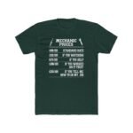 Mechanic Prices Funny T-Shirt, Sarcastic Auto Repair Tee, Car Mechanic Humor Gift, Garage Worker Shirt, Funny Handyman Graphic Tee Gift Premium Fitted 100% Cotton - Image 8