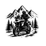 ADV Motorcycle Adventure SVG PNG - Dual Sport Tourer Mountain Cut File - Biker Sublimation Vector Design Instant Digital Download
