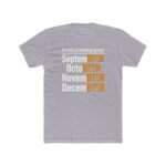 SeptemBEER OctoBEER Drinking Season T-Shirt, Funny Beer Lover Tee, Fall Drinking Shirt, Sarcastic Alcohol Holiday Graphic Tee Gift Premium Fitted 100% Cotton - Image 3