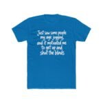 Just Saw Some People My Age Jogging Shirt, Funny Anti Exercise Tee, Sarcastic Couch Potato T-Shirt, Introvert Humor Graphic Tee Gift Premium Fitted 100% Cotton - Image 5